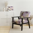 thumbnail image 2 of Designart « Abstraction Géode Teintée de Rose I » Fauteuil d'Appoint Rembourré en Marbre Rose - Fauteuil Moderne pour Chambre, 2 of 7
