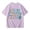 Light Purple, variant on Girls Summer Short Sleeve T Shirt Cute Number Print Casual Top for Children Playful Graphic Tee Soft Daily Crew Neck Unisex Black 3 Years-4 Years
