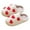AB229 Red, variant on Little Girls Boys Slippers Heart Print Anti Slip Easy On Shoes Fashion Leisure Winter Child Indoor Wear Red Size 4-5 Years