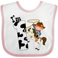 thumbnail image 3 of Inktastic I'm One-cowboy Riding Horse Birthday Boys Baby Bib, 3 of 4