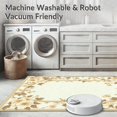 thumbnail image 5 of ODIKA 4'x6' Machine Washable Non-Slip Area Rug, Luxurious Double Oval with Intricate Floral Motifs and Colors High Traffic Rug, Beige, 157712, 5 of 5