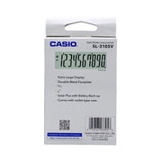 Casio SL-310SV Basic Calculator with 10 Digit Display and Protective Case