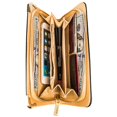 thumbnail image 4 of Women's Black Glossy Patent Leather Wallet With Card Holder Organizers and Convertible Vegan Leather Strap Wristlet, 4 of 6