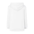 thumbnail image 6 of Pullovers Shirts Ladies Fall Winter Relaxed Fit Hooded Long Sleeve Kimono Drop Shoulder Zipper Plain Hoodie Cotton Hoodies Sweatshirts(White,S), 6 of 8