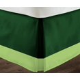 thumbnail image 3 of D.N.G. BEDDINGS 1 Piece Split Corner Two Tone Tailored Bed Skirt, Full Size 6 Inch Deep Pocket, 800 Thread Count, 100% Egyptian Cotton, Solid Green/Sage Color., 3 of 3
