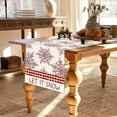 thumbnail image 4 of Christmas Red Snowflakes Table Runner 13x72 Inch Let It Snow Winter Kitchen Dinning Table Decoration for Home Party Decor, 4 of 5