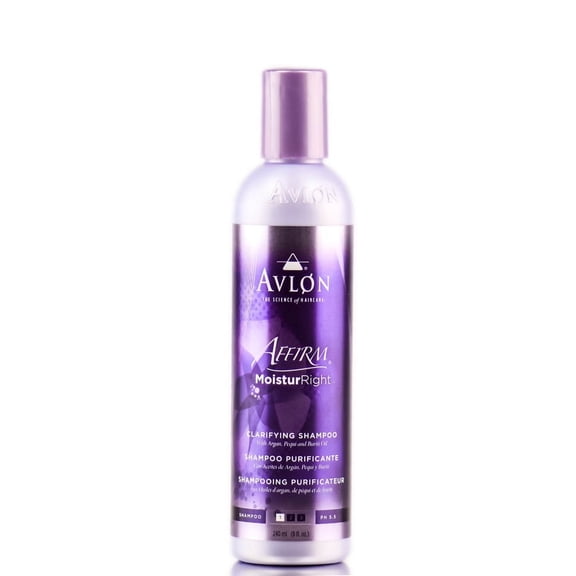 Size : 8 oz , Avlon Affirm Moistur Right Clarifying Shampoo Hair - Pack of 3 w/ Sleekshop Teasing Comb