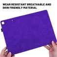thumbnail image 2 of iPad 10.2 Case 2020/2019, iPad 8th/7th Gen Case, Dteck Embossed PU Leather Folio Flip Wallet Case Kickstand Auto Wake Sleep Cover with Pencil Holder for iPad 10.2 inch 2020/2019, Purple, 2 of 5