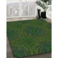thumbnail image 3 of Ahgly Company Machine Washable Indoor Rectangle Transitional Dark Forest Green Area Rugs, 3' x 5', 3 of 7