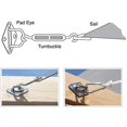 thumbnail image 5 of M6 Heavy Duty Sun Shade Sail Hardware Kit for Garden Rectangle and Square Sun Shade Sail Installation, Awning Attachment Set - 304 Stainless Steel Sun Shade Sail Fixing Kit, 5 of 5