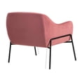 thumbnail image 3 of Benjara Contoured Fabric Upholstered Accent Chair with Reversible Cushions, Blue, 3 of 7