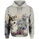 thumbnail image 3 of Sudadera con capucha holgada de otoño para hombre, sudadera con capucha para hombre, ropa Y2K para hombre, jersey con estampado de lobo súper genial, ropa de calle Harajuku, 3 of 5