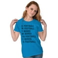 thumbnail image 3 of Bored Football Sport Schedule Womens Slim Fit Graphic Tee Brisco Brands L, 3 of 4