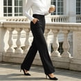 thumbnail image 5 of Yutgune High Waist Straight Wide Leg Yoga Pants For Women Tummy Control Womens Leggings Workout Gym Leggings With Side Pockets Womens Pants, 5 of 8
