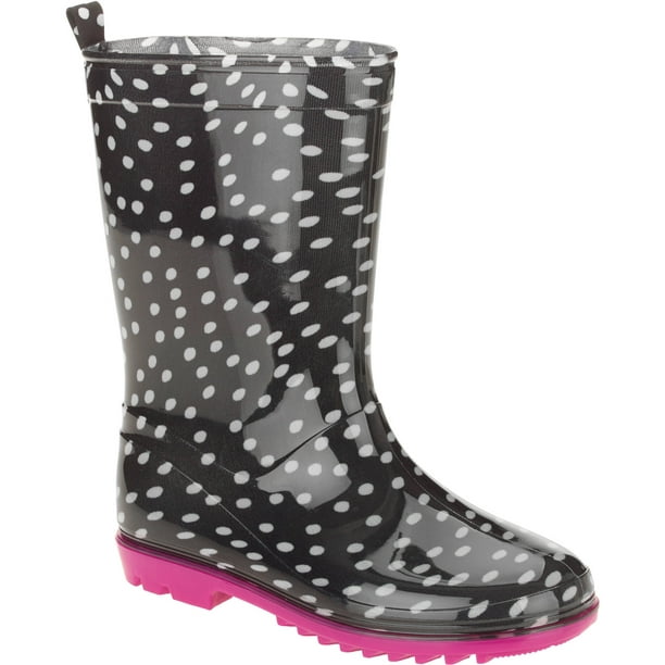 Capelli New York - One Color Dots Printed Girls' Jelly Rain Boots ...