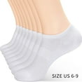 thumbnail image 3 of Women Ultra Thin Socks Viscose Low Cut No Show Ventilating Ankle Odor Arch Support Mesh Socks 8 Pairs White, 3 of 3
