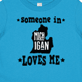 thumbnail image 4 of Inktastic Michigan Travel Gift Someone Loves Me Boys or Girls Baby T-Shirt, 4 of 5