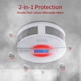 thumbnail image 4 of Detector de humo y monóxido de carbono con batería, sensor dual, combinación de humo, indicador LED y alerta de sonido fuerte, 4 of 5