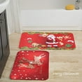 thumbnail image 2 of alfombras navideñas, felpudos antideslizantes, alfombras para sala de estar, alfombras de baño, alfombras de cocina, decoración del hogar y dormitorio (Papá Noel + reno), 2 of 5