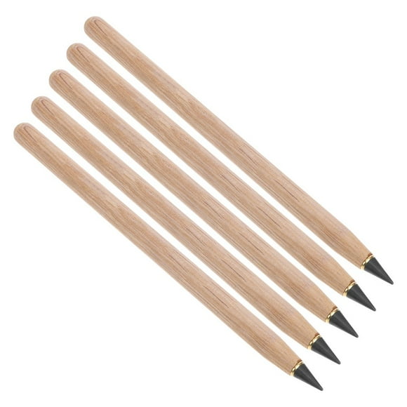 LEEYNEER 5 Pcs Crayon en Bois Sans Encre Peinture Crayon Éternel Crayon d'Écriture pour Étudiants Crayon en Bois Sans Aiguisage Crayon Sans Fin Crayon Éternel