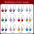 thumbnail image 3 of Midir&Etain Birthstone Earrings Sterling Silver Celtic Knot Dangle Drop Earrings for Sensitive Ears Irish Jewelry Valentine's Mothers Day Birthday Gifts for Women Girlfriend Wife, 3 of 6