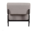 thumbnail image 4 of Benjara Cid Joy 30" Accent Chair- Low Profile- Light Gray Velvet- Wood Frame, 4 of 6