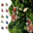 thumbnail image 7 of Christmas Tree Decorations, Christmas Ornaments, Red Berry and Pine Needle Christmas Pendants, 10-Pack Plastic Holiday Craft Props for Festive Box and Tree Decor, 7 of 7
