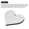 thumbnail image 4 of Uxcell 3D Acrylic Alphabet Mirror Wall Stickers Symbol Heart Self Adhesive Letter Sign for Home Decoration Silver Tone, 4 of 7