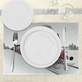 thumbnail image 3 of Ambesonne Steam Engine Place Mats Set of 4, Railway Train Art, Standard Size, Red Grey, 3 of 6