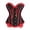 Red #10, variant on Women Vintage Retro Lace Up Bustier Waist Cincher Overbust Corset Top White L
