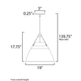 thumbnail image 6 of 11358TNBK Maxim Lighting Nordic-One Light Pendant-19 Inches wide by 17.75 inches high-Tan Leather/Black Finish    -Traditional Installation, 6 of 6