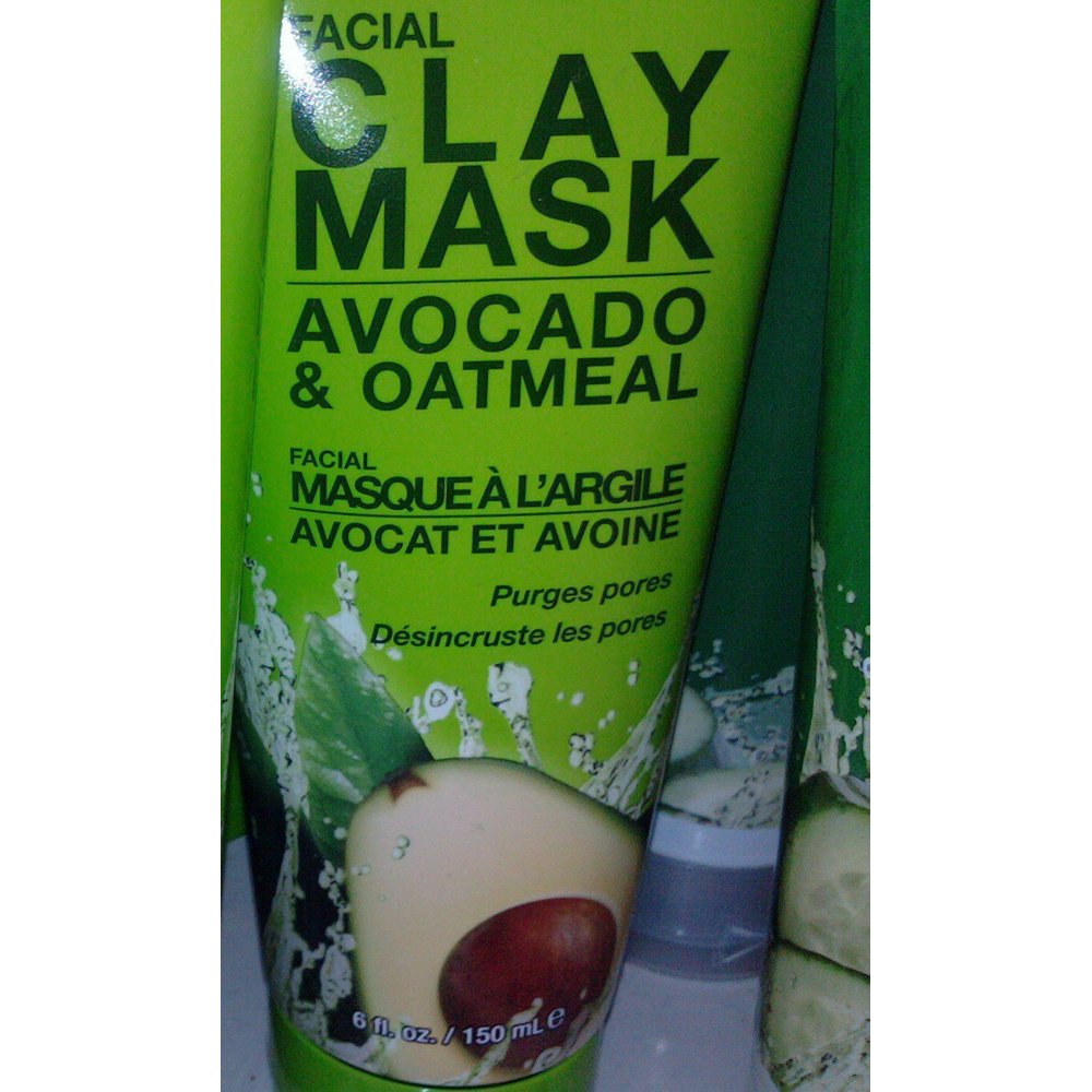 Freeman Feeling Beautiful Avocado & Oatmeal Clay Facial Mask, 6 oz