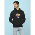 thumbnail image 2 of Palm Sunset Vaporwave Hoodie Men -Image by Shutterstock, Male XX-Large, 2 of 4