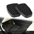 thumbnail image 2 of 1 Pair Brake Clutch Pedal Rubber Pad Plastic Black, 2 of 5