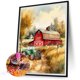 thumbnail image 2 of Pintura de diamante 5D DIY Kit de granja de taladro redondo completo Artesanía de decoración del hogar (QQ593) Hugtrwg Para estrenar, 2 of 9