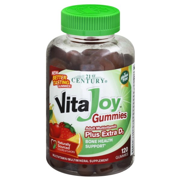 21st Century VitaJoy Gummies Adult Multivitamin Plus Extra D3 120