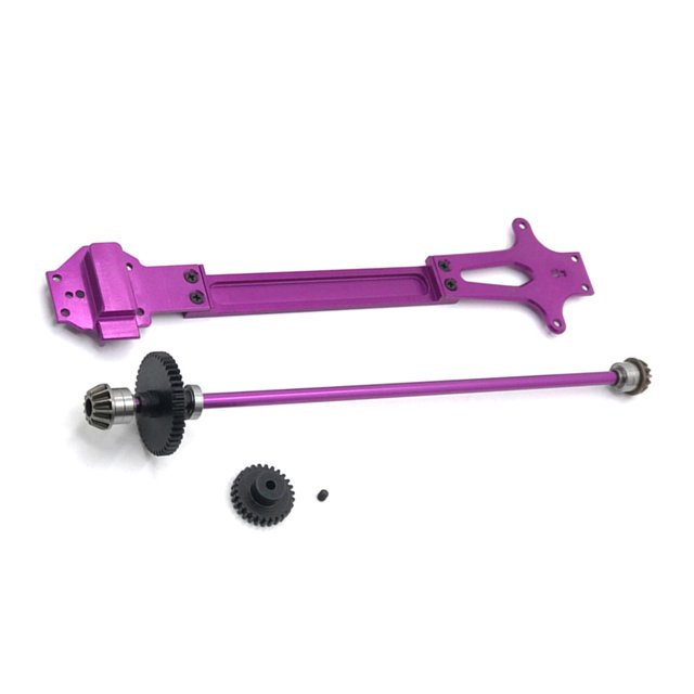 Montaje de transmisión de modificación de losa de segundo piso Bewildely para coches de control remoto 1/12 color Violeta
