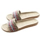 thumbnail image 5 of Pantuflas estilo bohemio para interiores, antideslizantes, de moda para mujer y niña (una tira de lino de 39-40 yardas, talla 8 EE. UU., 5,5 Reino Unido, 39 UE, 9,825 pulgadas), 5 of 5