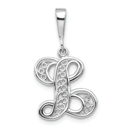 necklace letter gold initial pendant charm name jewelry filigree solid heart monogram fine gift 14kt ideal gifts walmart