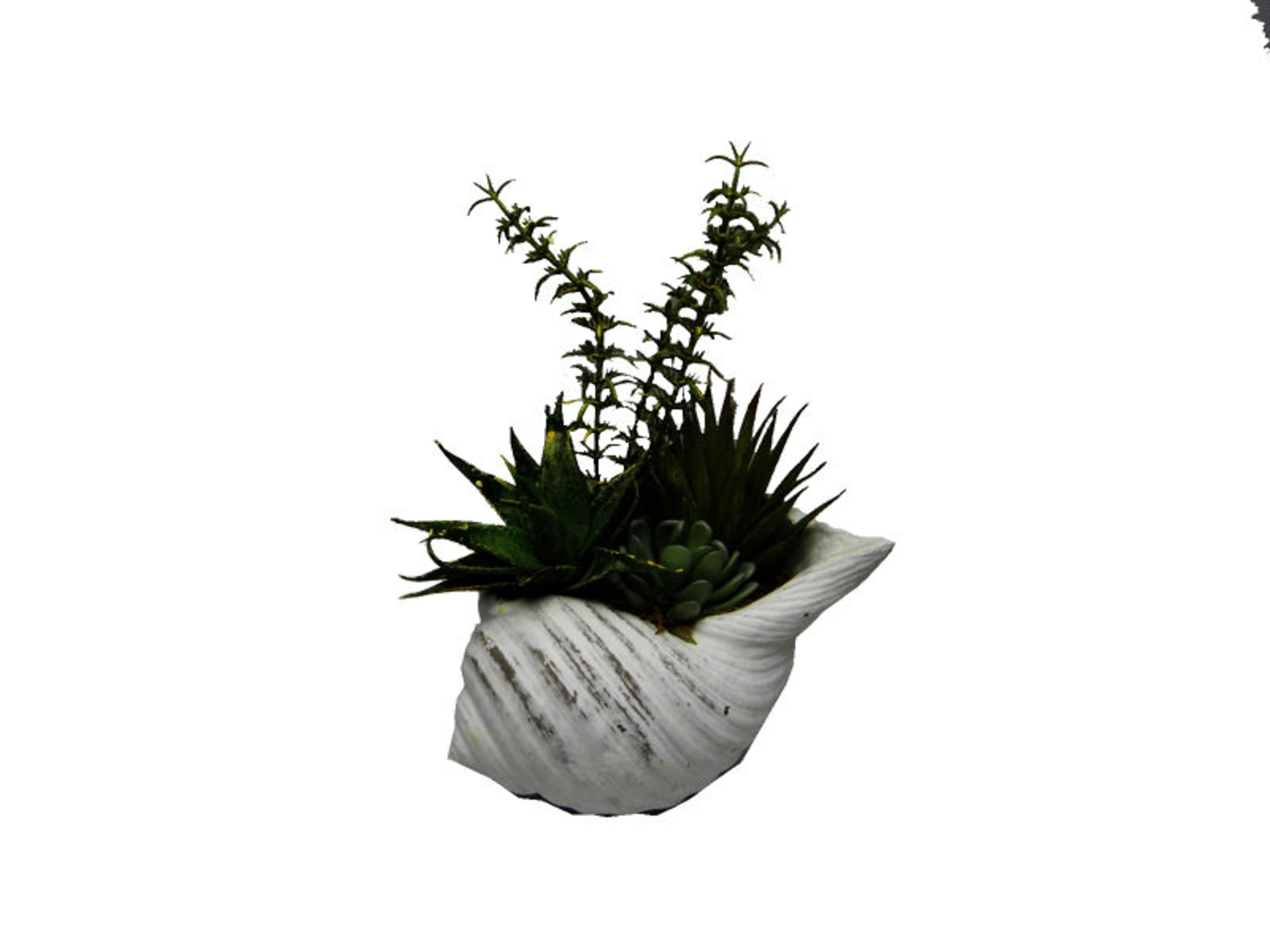 Elements 11inch Soft Touch Plastic with Artificial Greenery