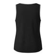 thumbnail image 4 of Posijego Womens V Neck Tank Tops Summer Beach Casual Boho Tops for Women Sleeveless Solid Shirts Loose Basic Tank Tees, 4 of 7