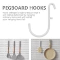 thumbnail image 4 of NIAIZEK 3-Pack Stainless Steel Pegboard Tool Holders White Wall Mount Storage Organizer for Garage Workshop, 4 of 6