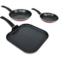 thumbnail image 1 of Juego de Sartenes Tramontina  Verona 3 Piezas Rojo, 1 of 3