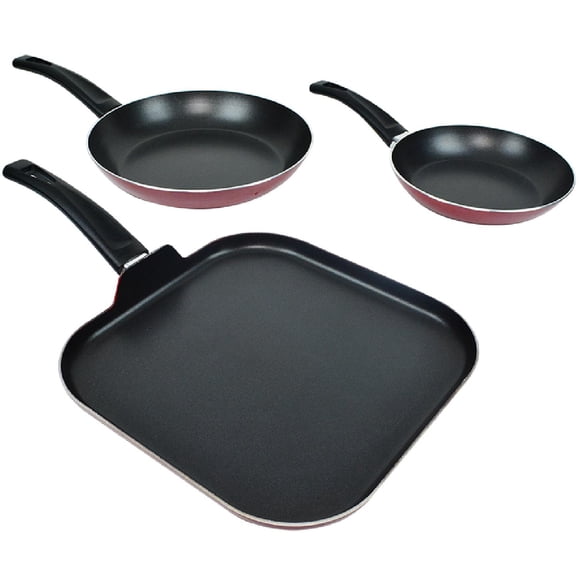 Juego de Sartenes Tramontina Verona 3 Piezas Rojo