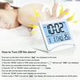 thumbnail image 7 of Betus Digital Travel Alarm Clock with White Backlight -Battery Operated Compact Desk Clock, 7 of 7