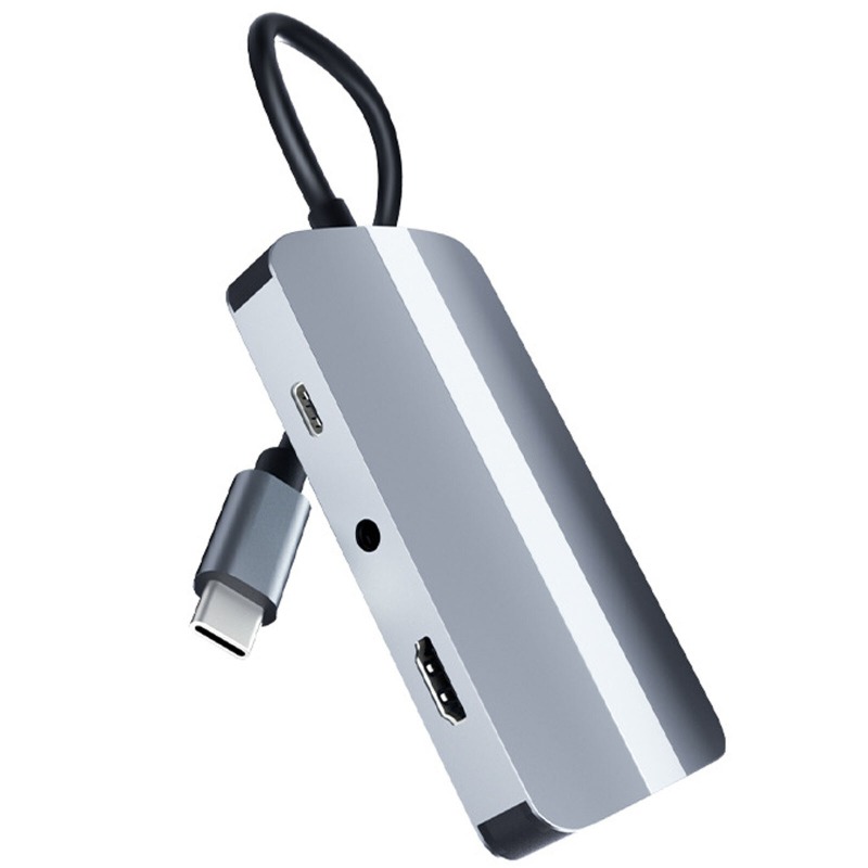 7-in-1 USB C Hub USB Type C to USB 3.0 2.0 USB C PD VGA HD 3.5mm Audio Adapter