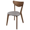 thumbnail image 5 of Alfredo Dining Side Chair Grey and Natural Walnut (Set of 2), 5 of 13