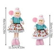 thumbnail image 2 of Muñeca Telescópica Ancianos Con Piernas Retráctiles para La Fiesta Hogareña Adornamiento Rosa, 2 of 9