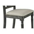 thumbnail image 5 of Newboti Furniture Wallace Tan Linen & Weathered Gray Finish Side Chair (Set of 2) BN.0805, 5 of 5