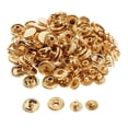 thumbnail image 4 of 30 Sets of Brass Snap Fasteners Press Studs Snaps Rivets for Crafts, Clothing, 1.0cm, 4 of 8